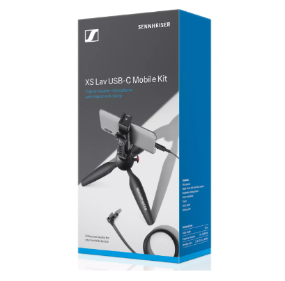 Sennheiser XS Lav USB-C Mobile Kit – Professional Lavalier Microphone Kit for USB-C Smartphones