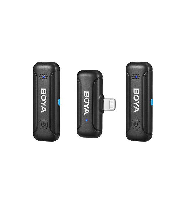 BOYA BY-WM3T2-D2 2.4GHz Wireless Microphone System – 2-Person iOS Compatible (2 Year Warranty)
