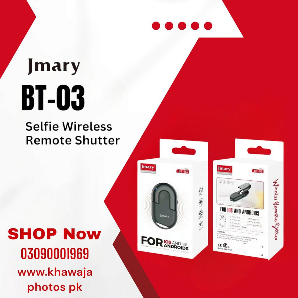 Jmary BT-03 Wireless Selfie Remote Shutter for Smartphones