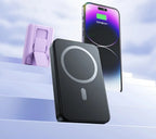 ICON IPW-102 Magnetic Wireless Power Bank 10000mAh 22.5W Fast Charging with Mobile Holder & Digital Display