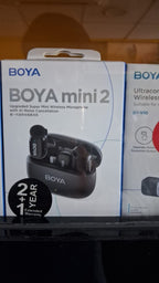 BOYA BY-V10 Ultracompact 2.4GHz Wireless Microphone System – Separate Noise Reduction Button (2 Year Warranty)
