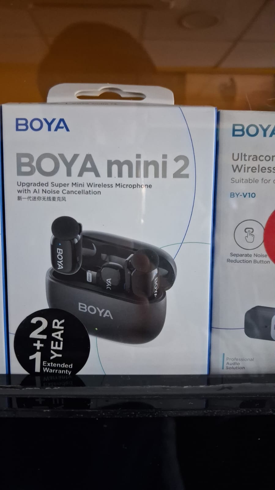 BOYA BY-V10 Ultracompact 2.4GHz Wireless Microphone System – Separate Noise Reduction Button (2 Year Warranty)