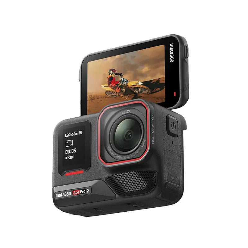 Insta360 Ace Pro 2 Action Camera Dual Battery Bundle – 8K AI Action Camera with Leica Lens