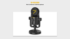 7RYMS SR-USB Mini Condenser USB Microphone – Compact USB Mic for Podcasting, Streaming & Content Creation
