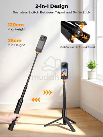 K&F Concept MS21 2-in-1 Selfie Stick Tripod with Bluetooth Remote