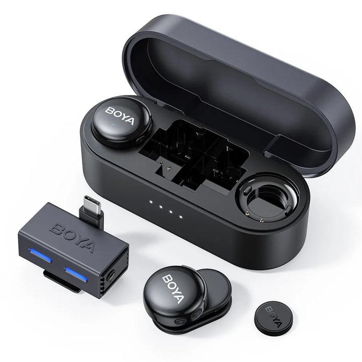 BOYA BOYALINK 3 AI-Powered Button-Sized Wireless Microphone – 2+1 Year Extended Warranty