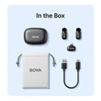 BOYA BY-V10 Ultracompact 2.4GHz Wireless Microphone System – Separate Noise Reduction Button (2 Year Warranty)