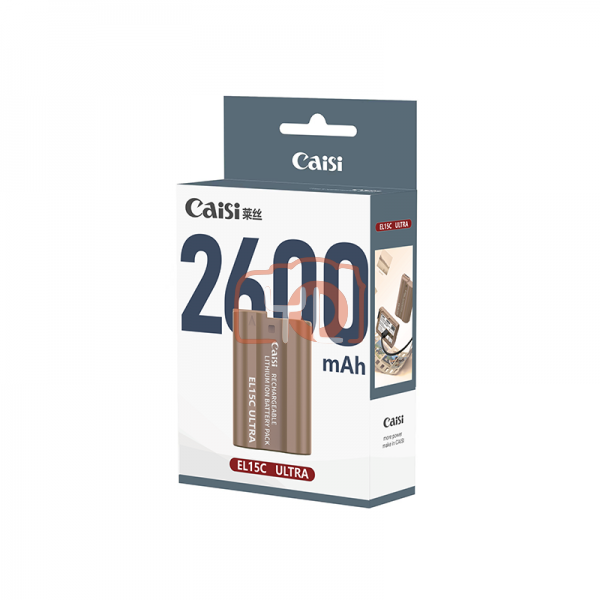Caisi CS-EN-EL15C ULTRA 2600mAh Type-C Battery for Nikon – Rechargeable Camera Battery
