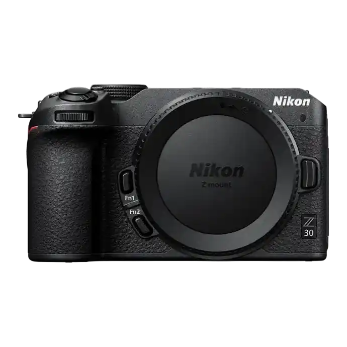 Nikon Z 30 camera body on a white background